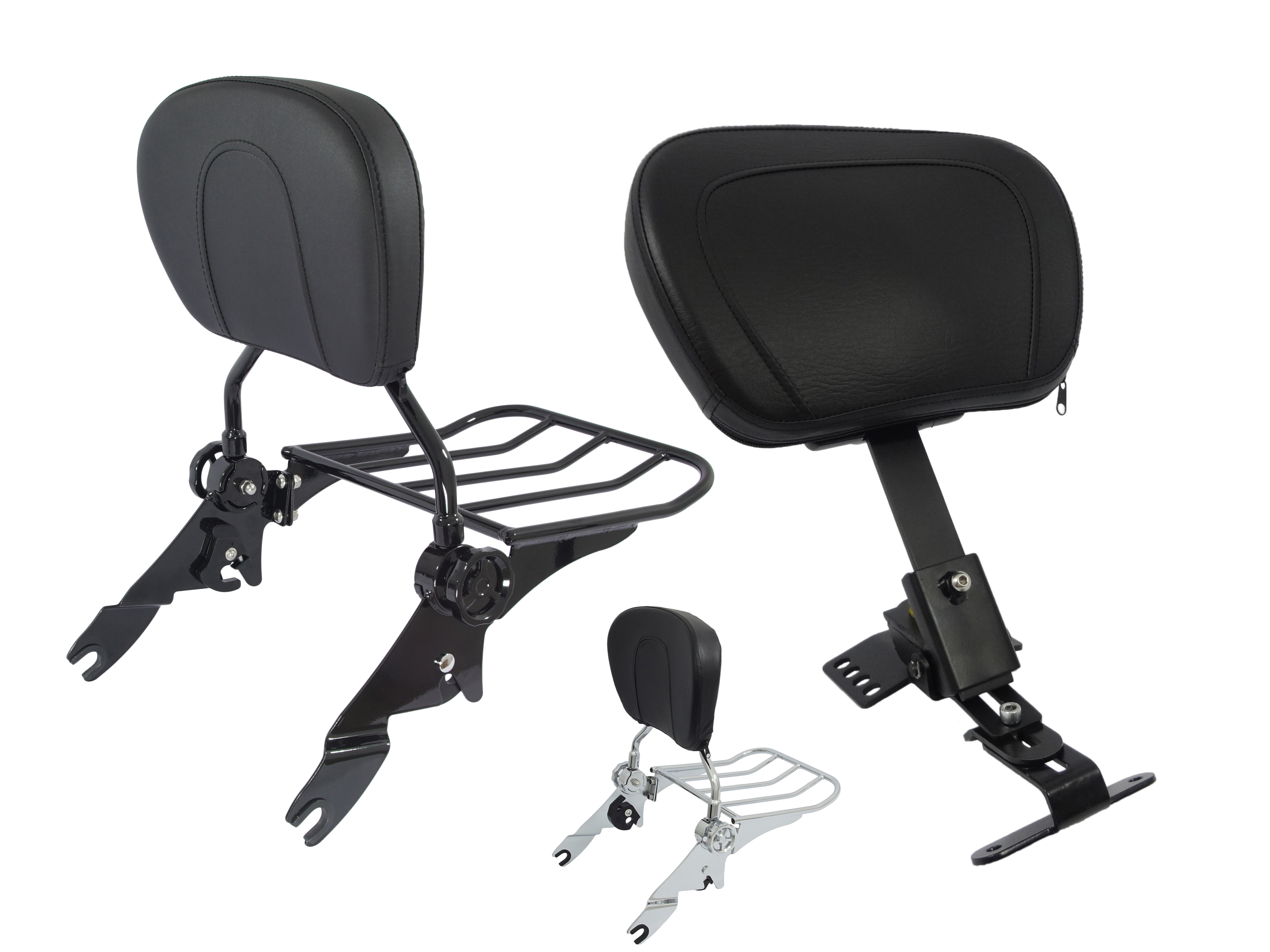 Backrest and luggage racks